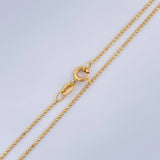 Cadena Militar 2.1gr / 45.4cm / 1.04mm Oro Amarillo +3 18K $