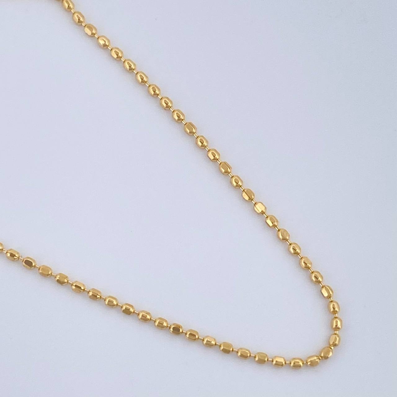 Cadena Militar 1.4gr / 45cm / 0.55mm Diamantada Oro Amarillo +3 $