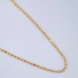 Cadena Militar 1.4gr / 45cm / 0.55mm Diamantada Oro Amarillo +3 $