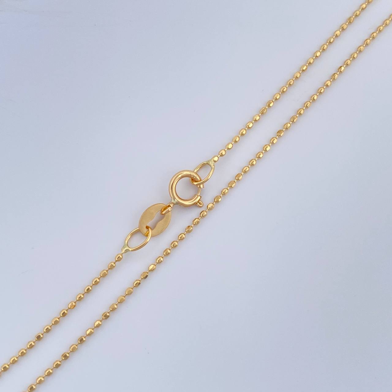 Cadena Militar 1.4gr / 45cm / 0.55mm Diamantada Oro Amarillo +3 $