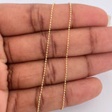 Cadena Militar 1.4gr / 45cm / 0.55mm Diamantada Oro Amarillo +3 $