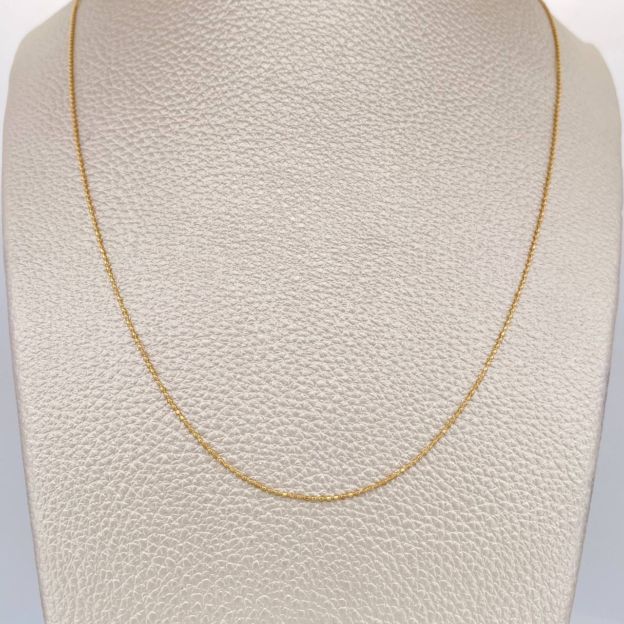 Cadena Militar 1.4gr / 45cm / 0.55mm Diamantada Oro Amarillo +3 $