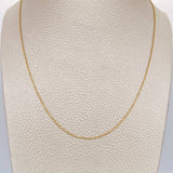 Cadena Militar 1.4gr / 45cm / 0.55mm Diamantada Oro Amarillo +3 $