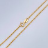 Cadena Lazo 0.95gr / 51cm / 1mm Oro Amarillo +3 18K &