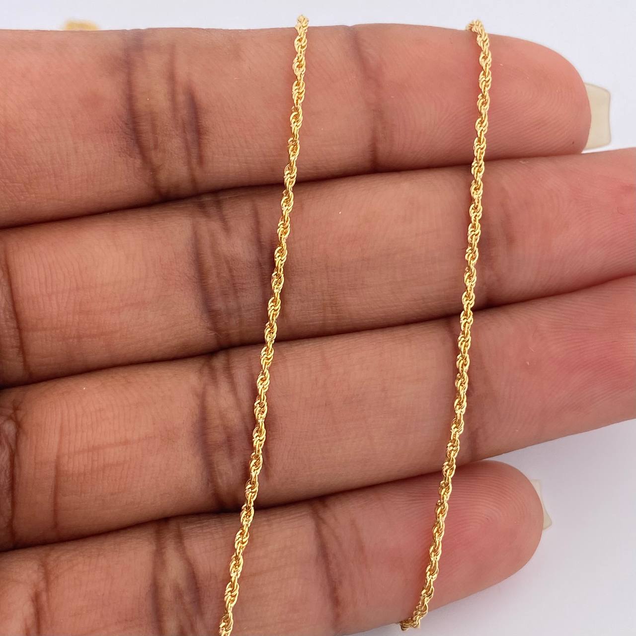 Cadena Lazo 1.1gr / 60cm / 1mm Oro Amarillo +3 18K &