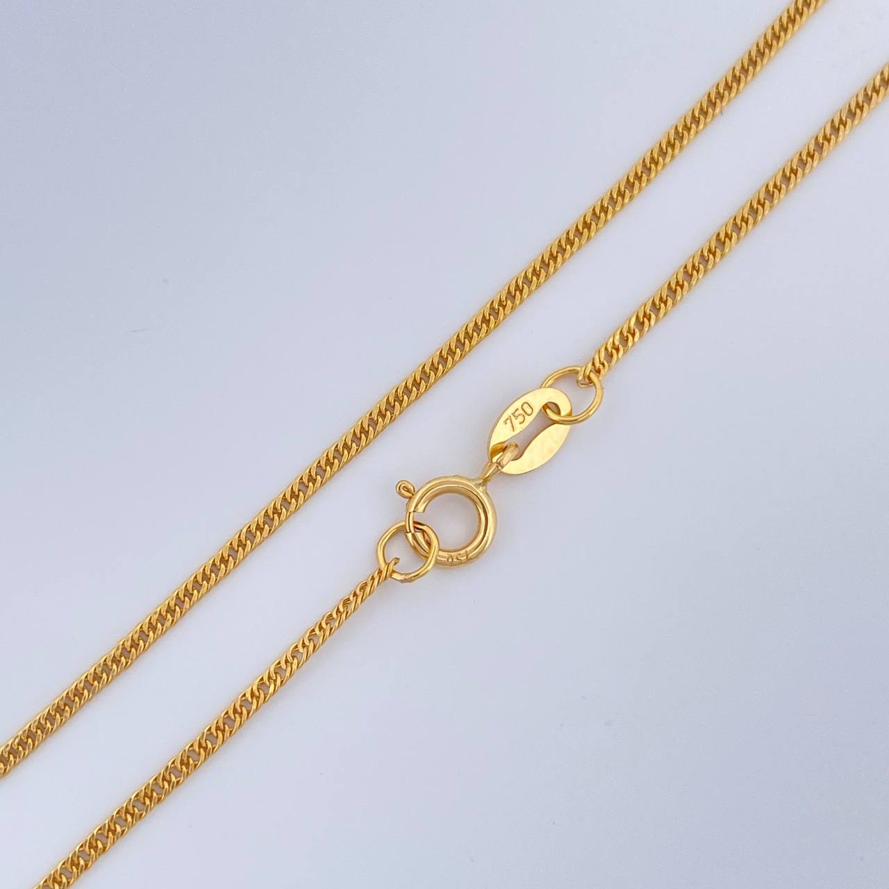 Cadena Cubana Reticulada 1.15gr / 45.8cm / 1.2mm Oro Amarillo +3 18K $