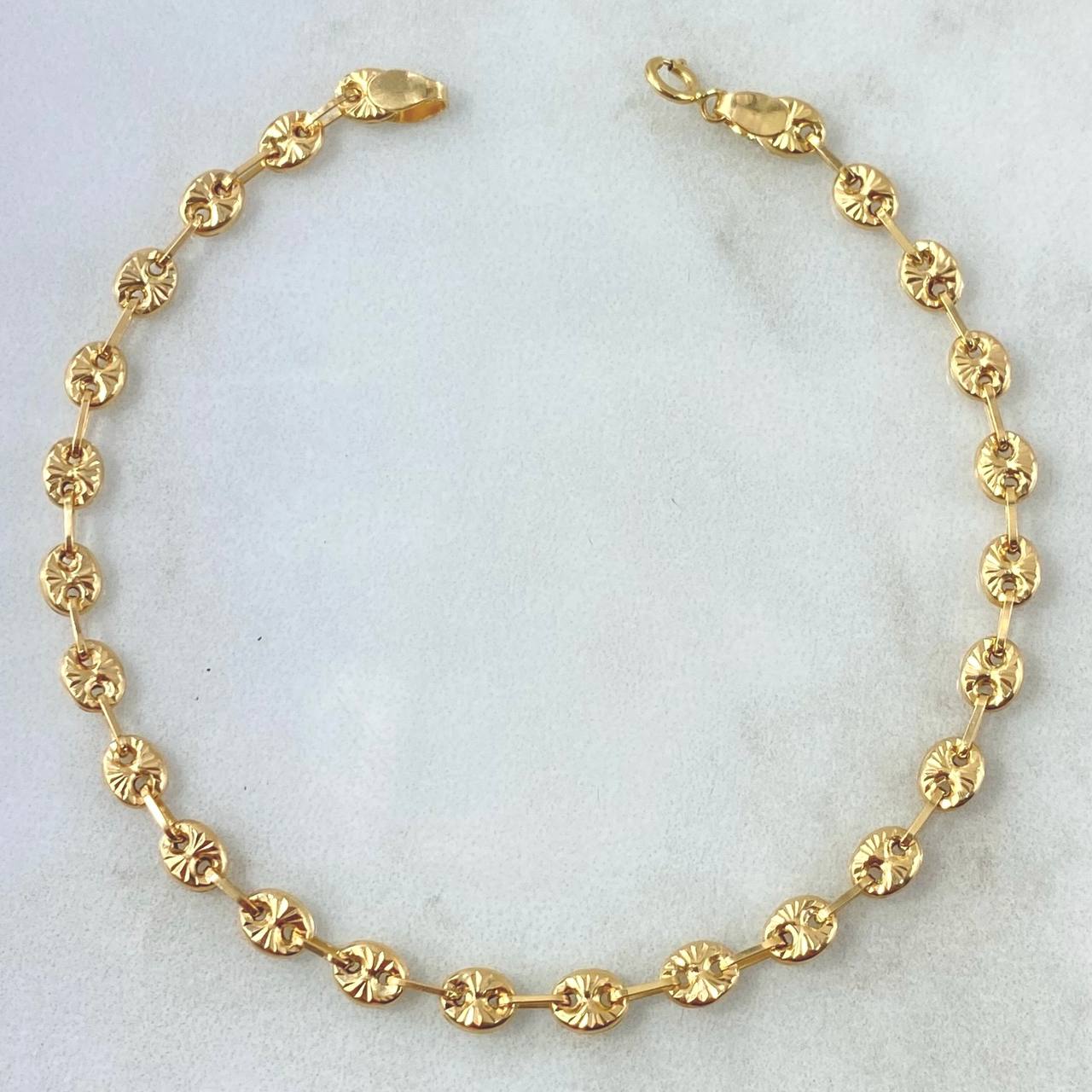 Pulso GC 3.15gr / 17.5cm / 4.2mm Diamantado Oro Amarillo 18K *