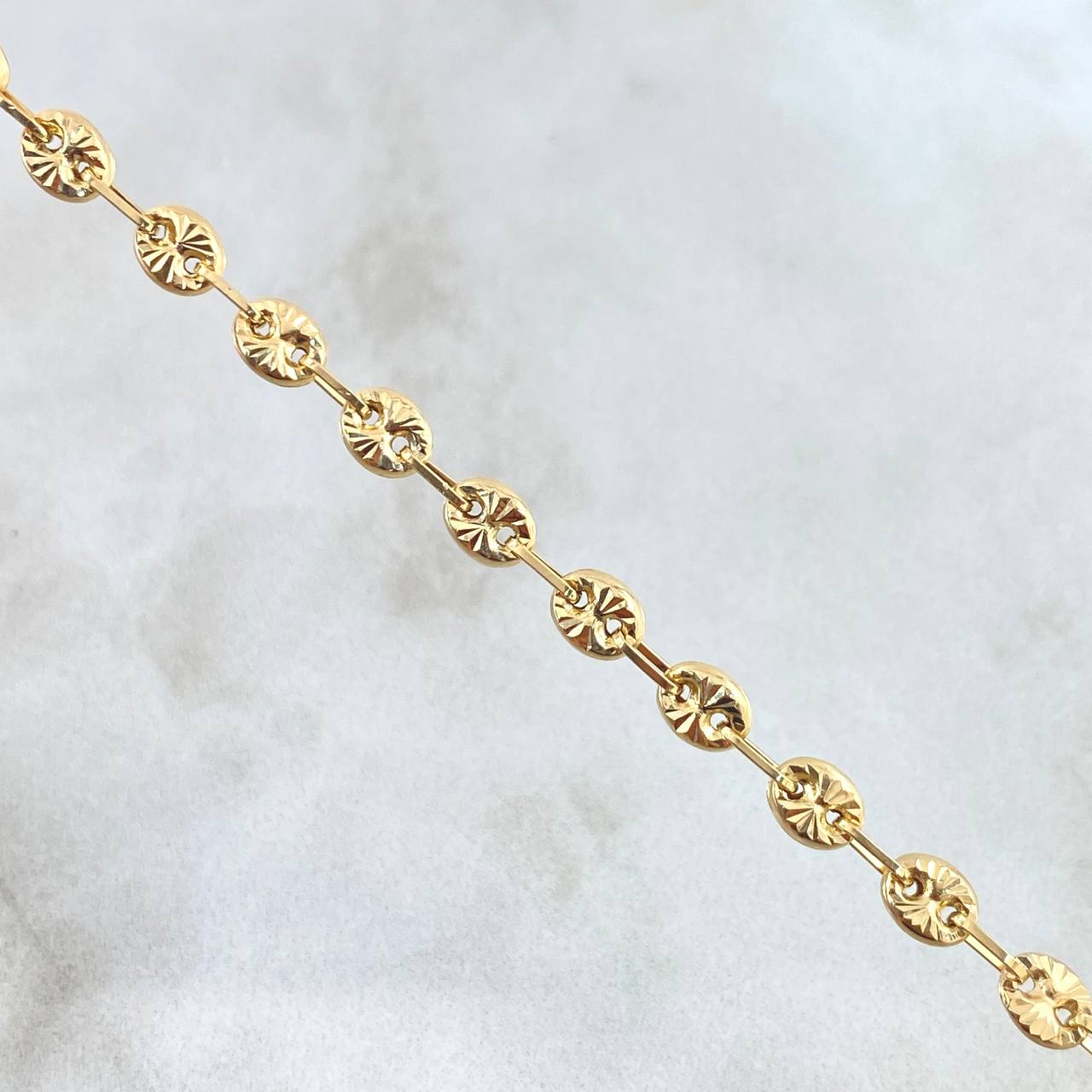 Pulso GC 3.15gr / 17.5cm / 4.2mm Diamantado Oro Amarillo 18K *