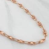 Cadena Rustica 9.4 g / 51 cm / 4 mm Oro Rosa 18K