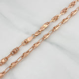 Cadena Rustica 9.4 g / 51 cm / 4 mm Oro Rosa 18K