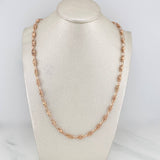 Cadena Rustica 9.4 g / 51 cm / 4 mm Oro Rosa 18K