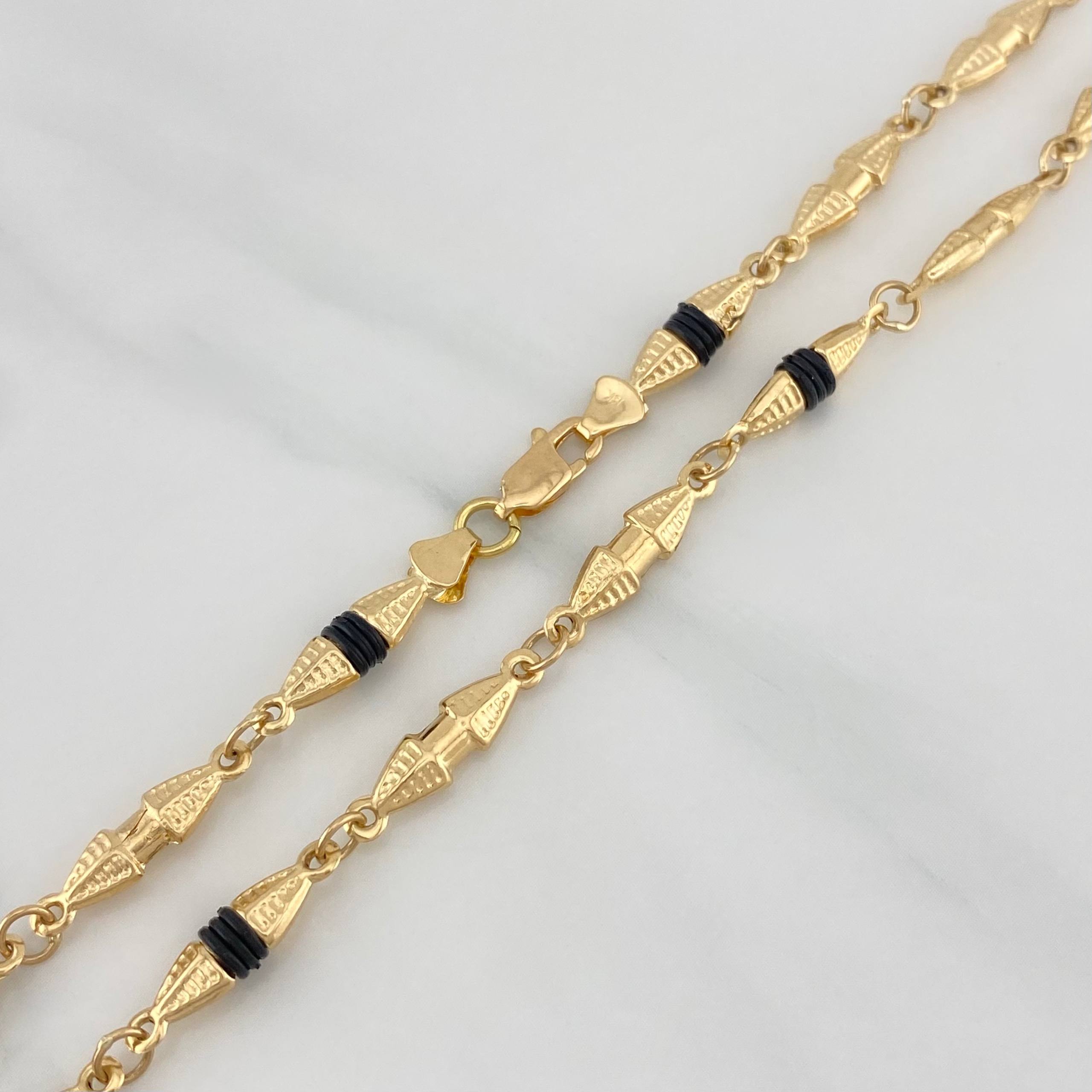 Cadena Rustica Dubai 10.5 g / 63 cm / 3.7 mm Oro Amarillo 18K