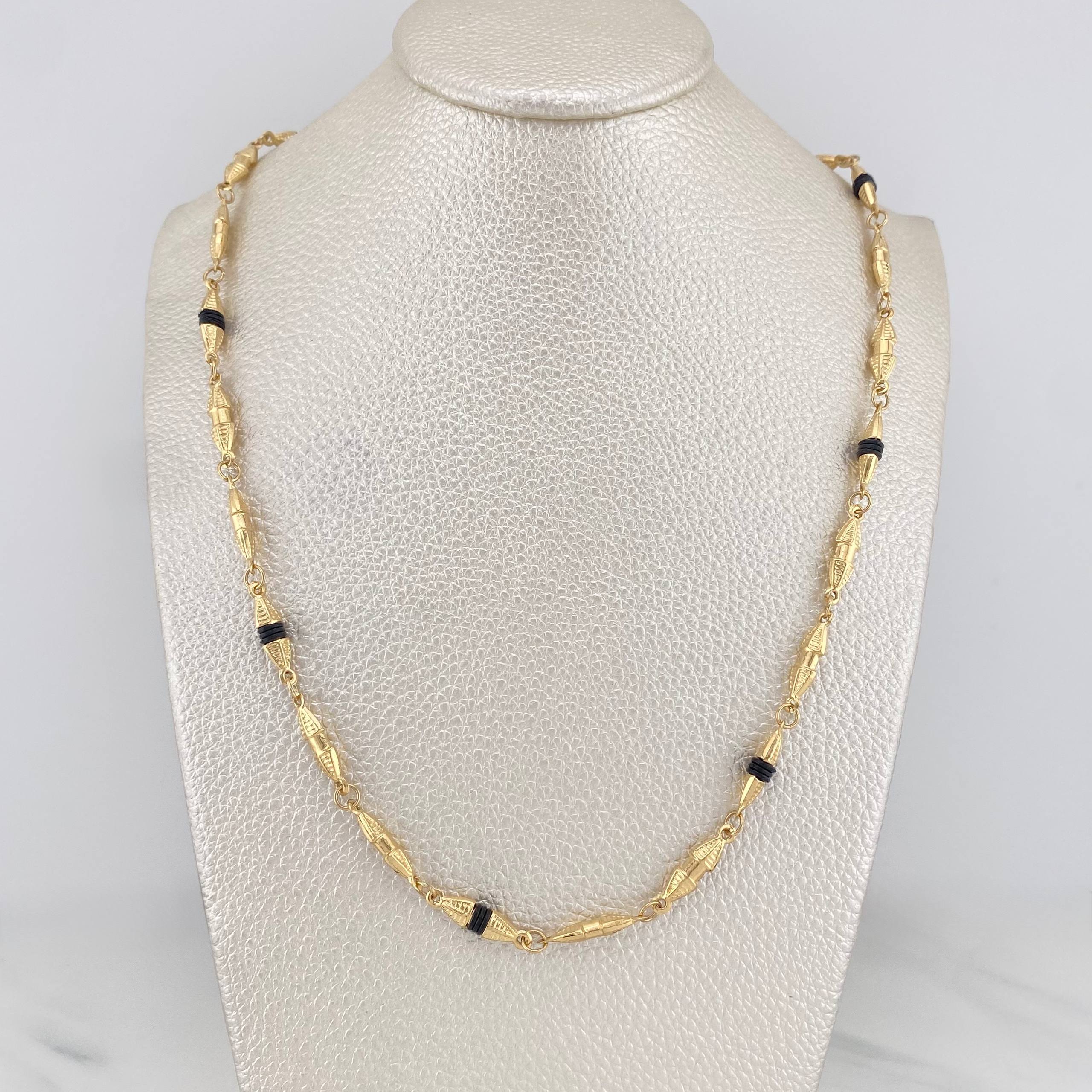 Cadena Rustica Dubai 10.5 g / 63 cm / 3.7 mm Oro Amarillo 18K