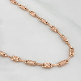 Cadena Rustica Tornillo 8.7 g / 51.5 cm / 3.95 mm Oro Rosa 18K