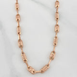 Cadena Rustica Tornillo 8.7 g / 51.5 cm / 3.95 mm Oro Rosa 18K