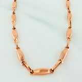 Cadena Rustica Eslabon 7.9 g / 52 cm / 3.25 mm Oro Rosa 18K