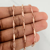 Cadena Rustica Eslabon 7.9 g / 52 cm / 3.25 mm Oro Rosa 18K