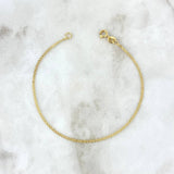 Pulso Chino 1.25gr / 20cm / 1.5mm Oro Amarillo +1 18K ©