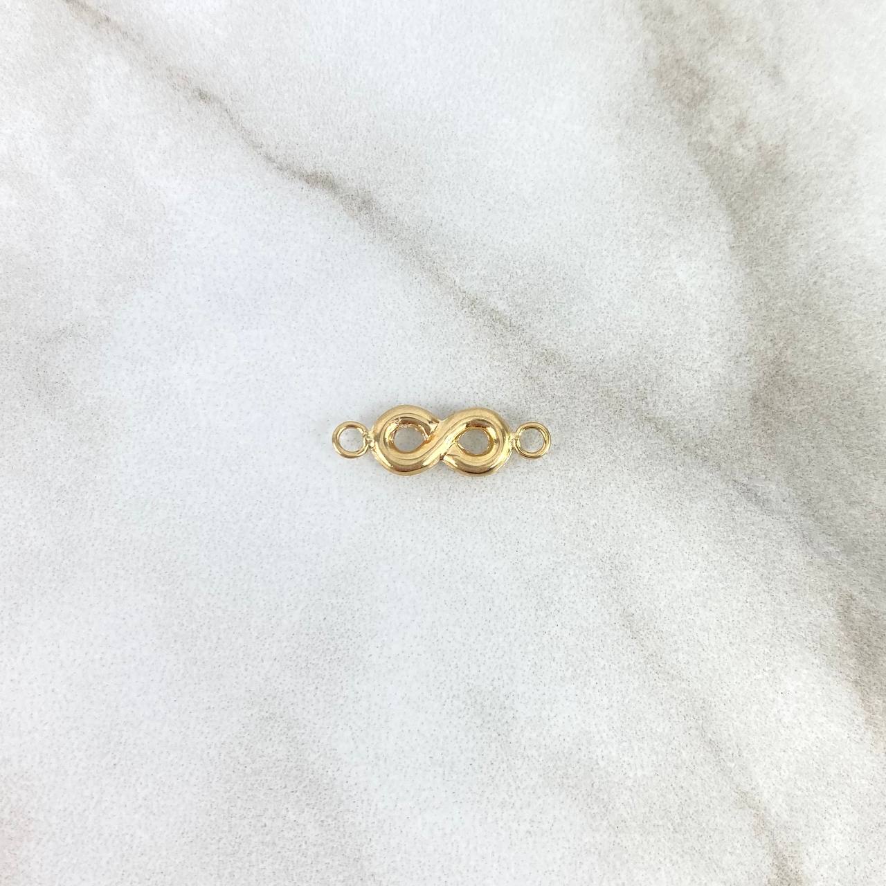 Herraje Infinito 1.65gr / 2.7cm / Silueta liso Oro Amarillo 18K *