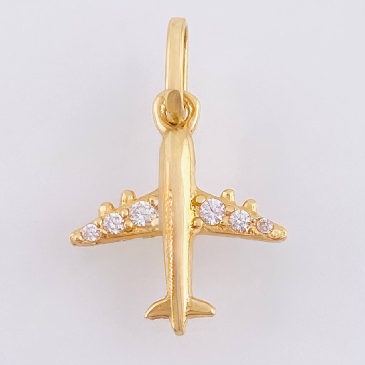Dije Avion 0.9gr / 1.9cm / Oro Amarillo 18K