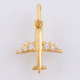 Dije Avion 0.9gr / 1.9cm / Oro Amarillo 18K