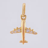 Dije Avion 0.9gr / 1.9cm / Oro Amarillo 18K