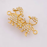 Herraje Familia Silueta 1.6gr / 1.2cm-2.3cm / Oro Amarillo 18K