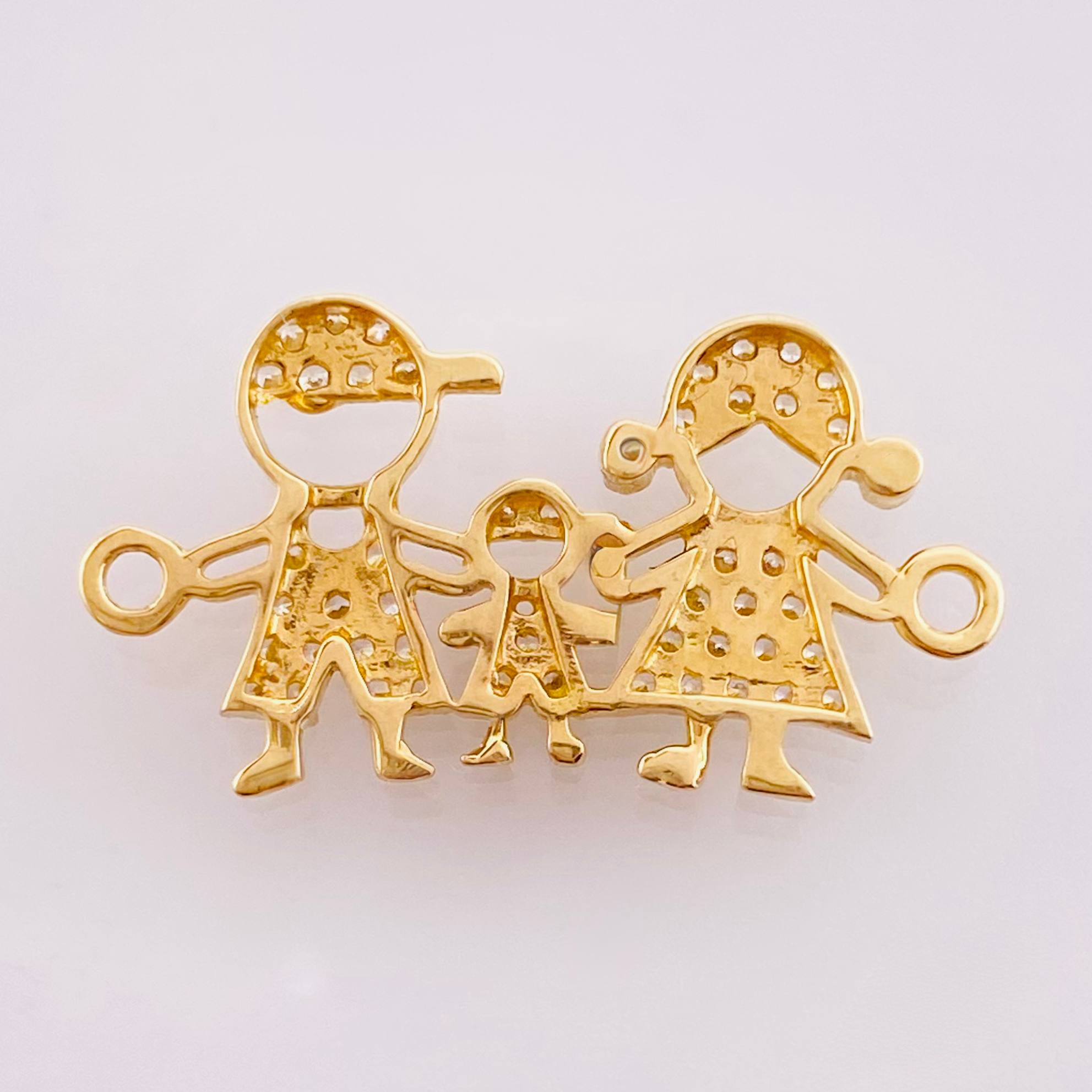 Herraje Familia Silueta 1.6gr / 1.2cm-2.3cm / Oro Amarillo 18K