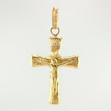 Dije Cruz Cristo 1.35gr / 3.5cm / Oro Amarillo 18K