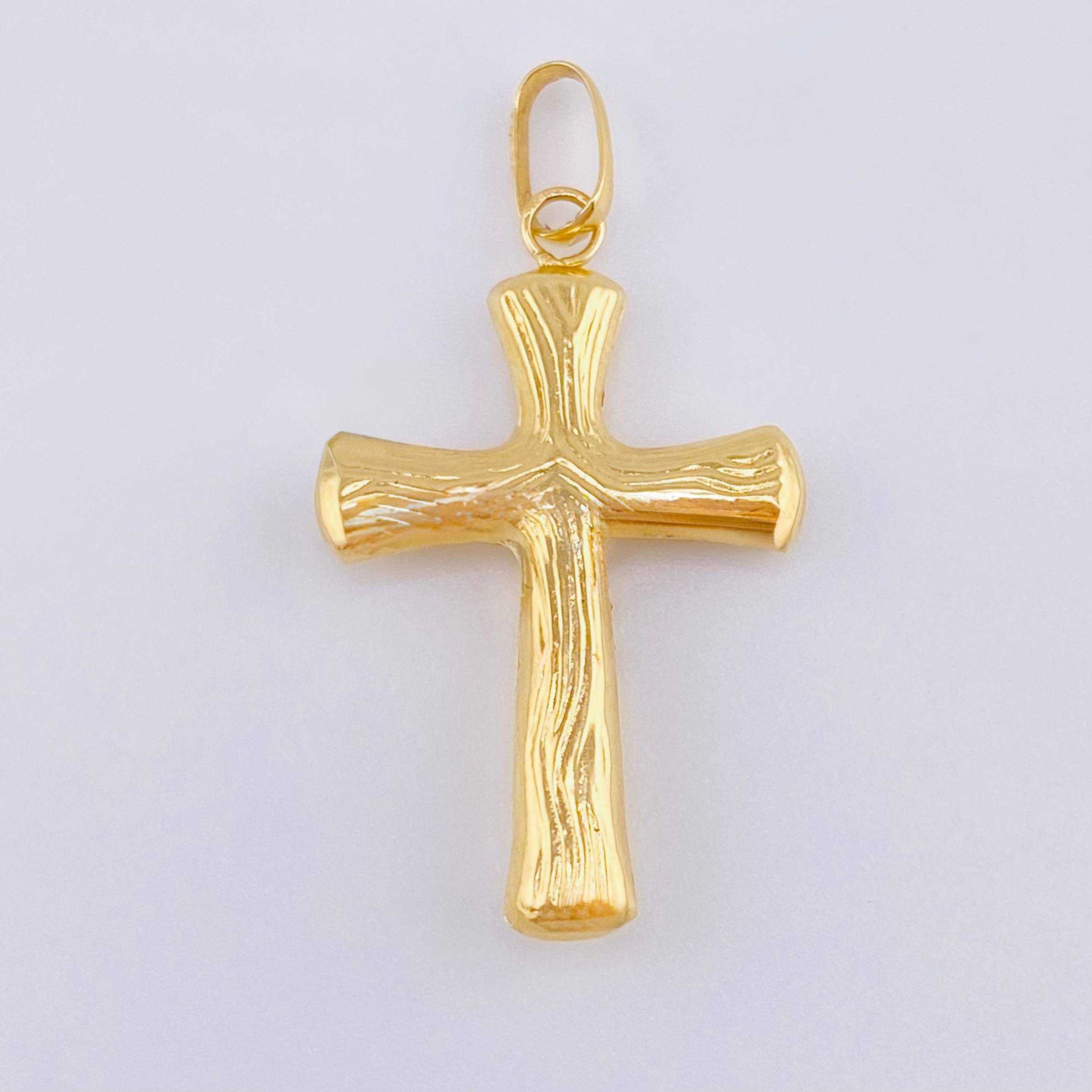 Dije Cruz Cristo 1.35gr / 3.5cm / Oro Amarillo 18K