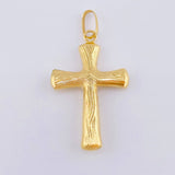 Dije Cruz Cristo 1.35gr / 3.5cm / Oro Amarillo 18K