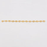 Herraje Retazo GC 13 Eslabones 0.8gr / 8cm / 3.3mm Oro Amarillo 18K
