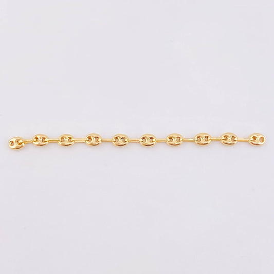 Herraje Retazo GC 10 Eslabones 0.65gr / 6.4cm / 3.3mm Oro Amarillo 18K