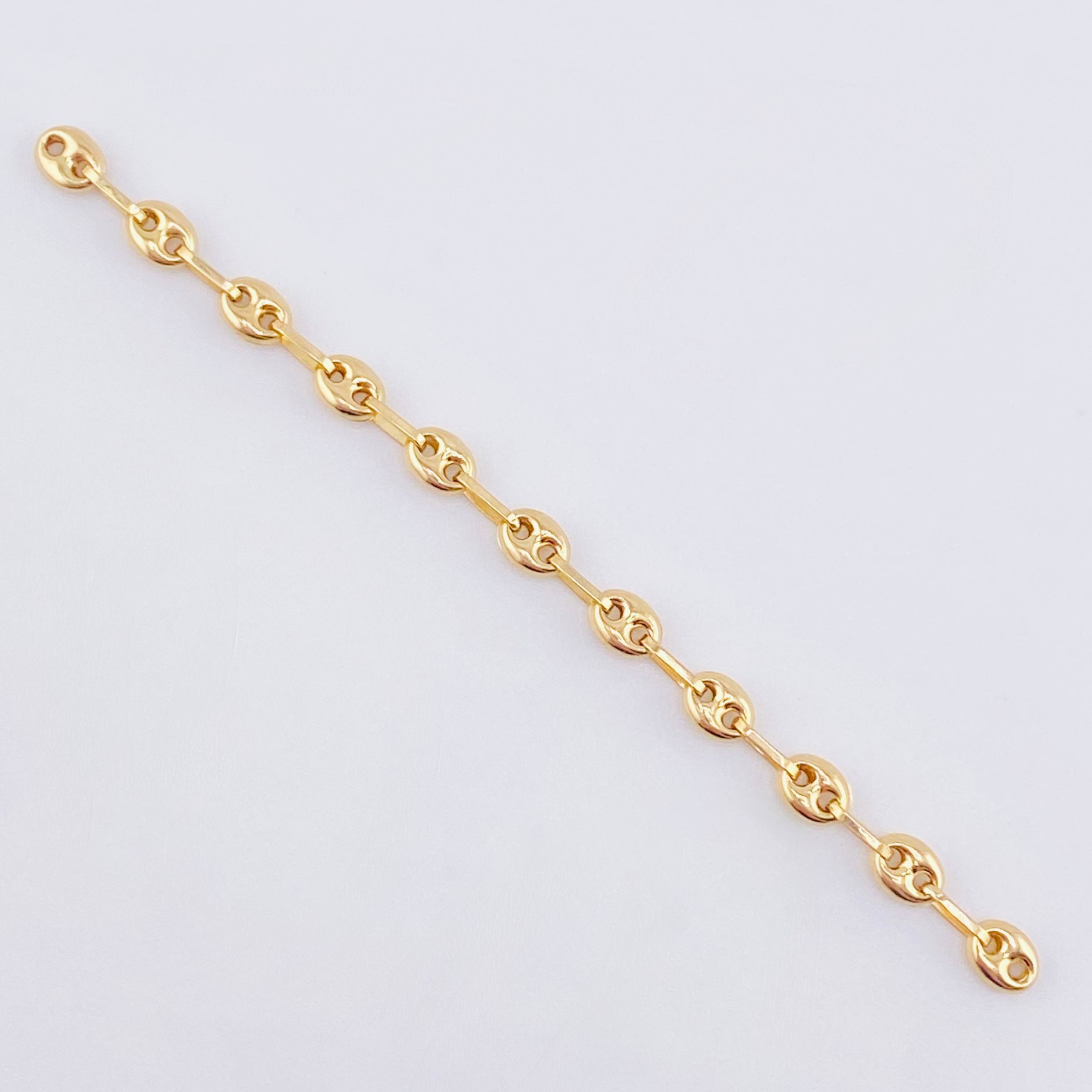 Herraje Retazo GC 11 Eslabones 0.7gr / 7cm / 3.3mm Oro Amarillo 18K