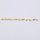 Herraje Retazo GC 11 Eslabones 0.7gr / 7cm / 3.3mm Oro Amarillo 18K