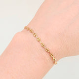 Herraje Retazo GC 11 Eslabones 0.7gr / 7cm / 3.3mm Oro Amarillo 18K