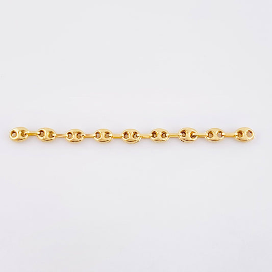 Herraje Retazo GC 9 Eslabones 0.8gr / 6.5cm / 4.2mm Oro Amarillo 18K