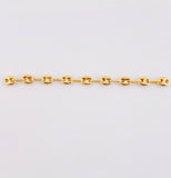 Herraje Retazo GC 9 Eslabones 0.6gr / 5.7cm / 3.3mm Oro Amarillo 18K