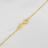 Set Cadena Veneciana + Dije Corazón Moisanitas 1.02 Qts / 2.4g / 40cm Oro Amarillo 18K