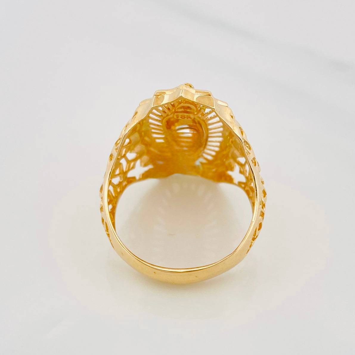 Anillo Virgen de Guadalupe 5.1g / T6 Oro Amarillo 18K
