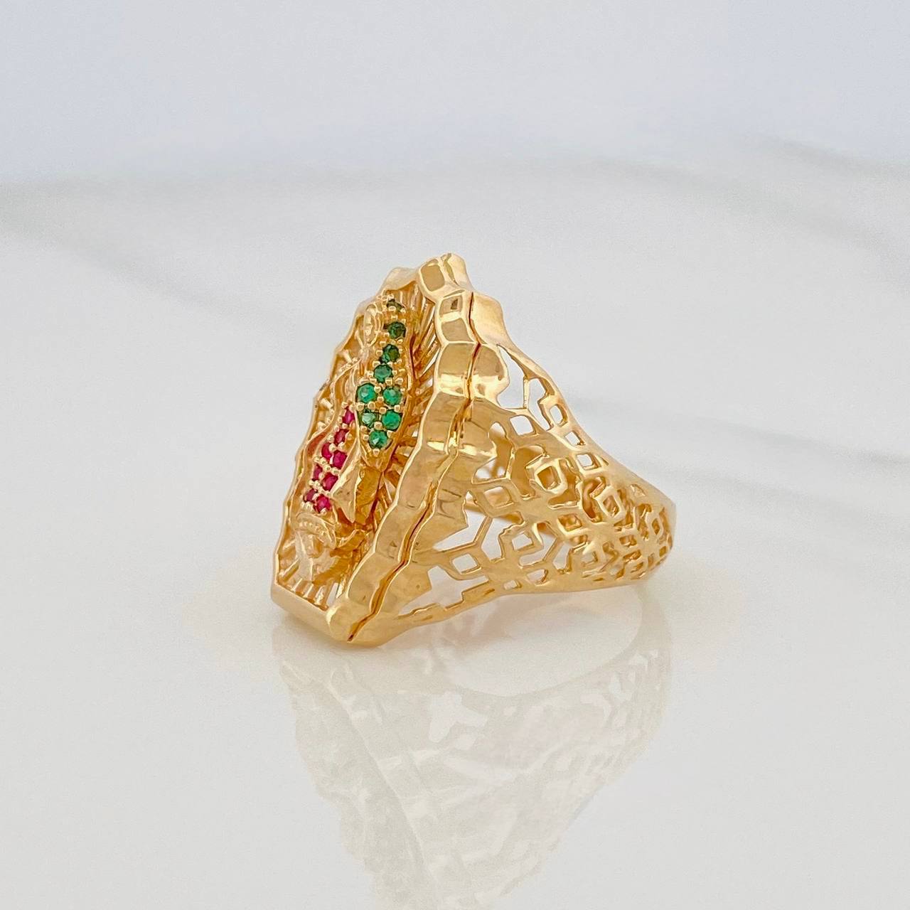 Anillo Virgen de Guadalupe 5.1g / T6 Oro Amarillo 18K