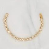 Pulso Flores 11.2g / 16cm / 6mm Oro Amarillo 18K
