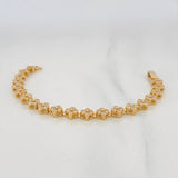Pulso Flores 11.2g / 16cm / 6mm Oro Amarillo 18K