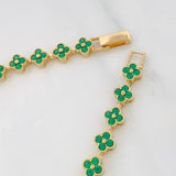 Pulso Flores 11g / 17cm / 6.1mm Oro Amarillo 18K