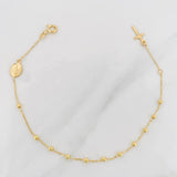 Pulso Denario Virgen Milagrosa 1.75g / 16cm / 2mm Oro Amarillo 18K