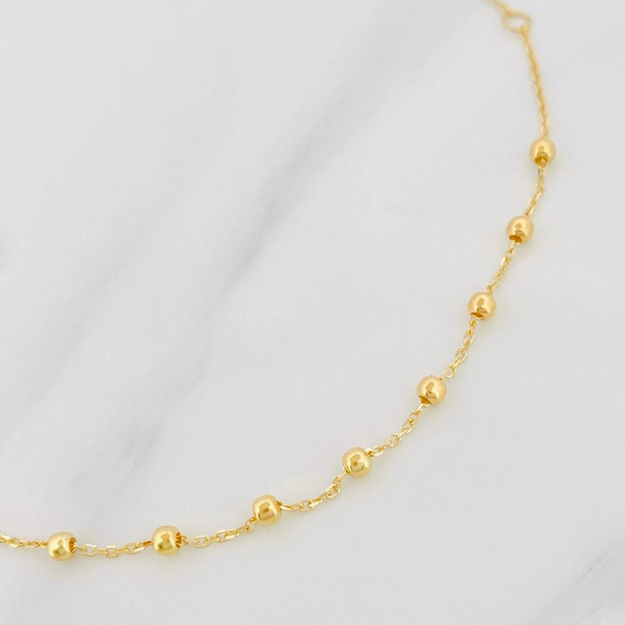 Pulso Denario Virgen Milagrosa 1.75g / 16cm / 2mm Oro Amarillo 18K