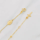Pulso Denario Virgen Milagrosa 1.75g / 16cm / 2mm Oro Amarillo 18K