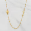 Cadena Denario Virgen Milagrosa 2.25g / 45cm / 1.5mm Oro Amarillo 18K