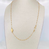 Cadena Denario Virgen Milagrosa 2.25g / 45cm / 1.5mm Oro Amarillo 18K