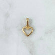 Dije Silueta Corazón 0.65gr / 1.5cm / Liso Oro Amarillo 18K